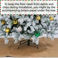 thumbnail image 7 of 7.5FT Pre-lit Artificial Christmas Tree with Incandescent Warm White Lights, Snow Flocked Full Prelighted Xmas Tree W/820 Branch Tips, 250 Incandescent Lights & Foldable Stand, Suitable for Family, 7 of 7