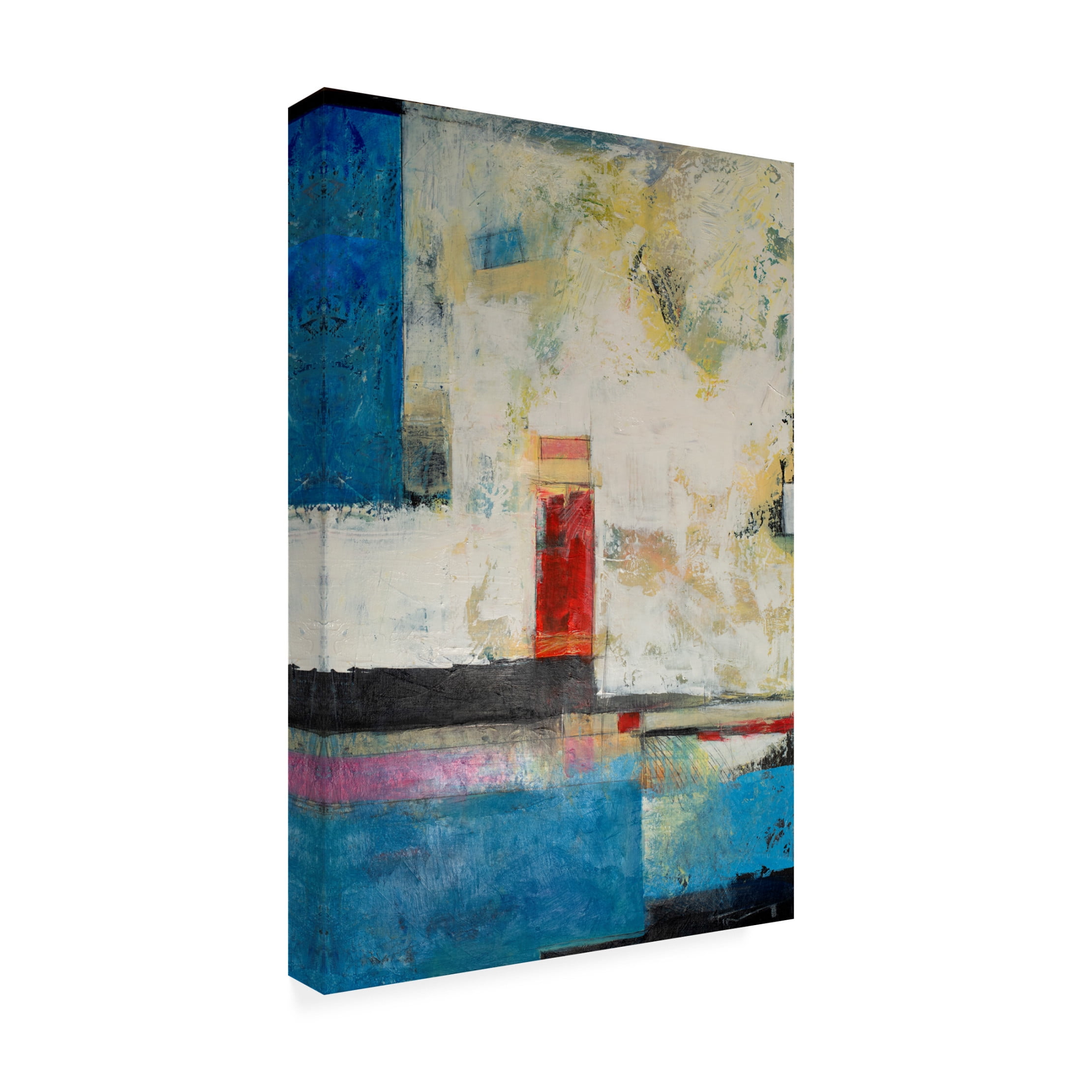 Canvas Wall Art - Tim Nyberg 'At The Pool' Wall Art for Living Room, Bedroom, or Office Décor by Trademark Fine Art - 12 x 19 Inches