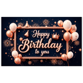thumbnail image 3 of Rose Gold Happy Birthday Banner Decorative Balloons Elegant Frame for Birthday Party Event Indoor Decoration Celebration, 3 of 7