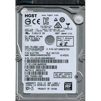 HGST HTS725050A7E630 P/N: 0J32835 MLC: DA5337 500GB China