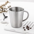 thumbnail image 4 of Taza de café de Acero inoxidable Matsuzay 1 Uds. plata y oro rosa, 4 of 6