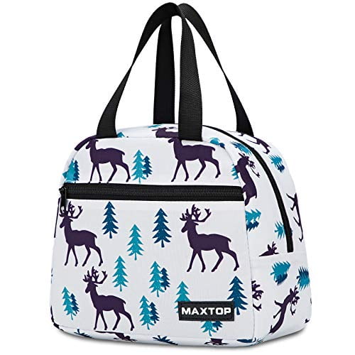 MAXTOP Reusable Lunch Bag For Women Men Kids 12L Resistent Thermal Lunch Bag Cool Bag Picnic Bag for Work School Office Travel