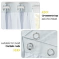 thumbnail image 3 of NICETOWN Stylish Mix & Match Elegance White Crushed Voile x Blackout Curtain with Tie-Backs for Villa/Apartment, Princess Style Drapes (1 Pair of 2-Layers Panels, W52 x L84 inch, Platinum), 3 of 6