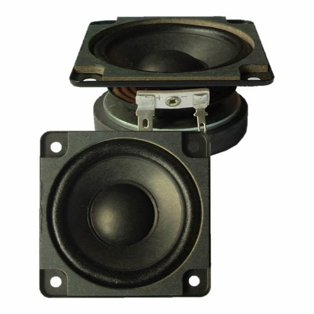 Midrange Speaker 2.75 inch 10W Replacement Trumpet 4Ω Square Stereo Metal  for Advertising Player Cloth Edge Player 