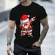 thumbnail image 2 of Camiseta Unisex 2022 para hombre, camiseta ligeramente elástica de Navidad, traje de fiesta para hombre, ropa de calle, camisetas de manga corta Hip Pop geniales, 2 of 4