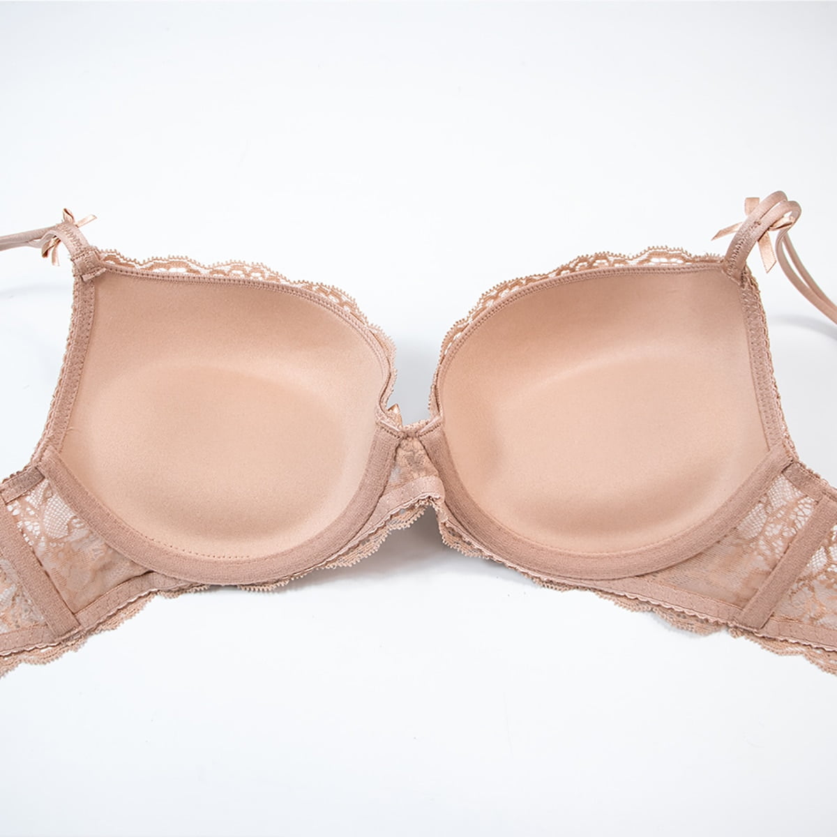 Varsbaby Women's Underwire Push Up Bra Adult Bras and Sexy Lace Panties Lingerie Set