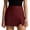Red, variant on Lixiuxyad Skirt for Women High Waist Split Hem Skirt Pants For Stretchy Zipper Culottes Shorts Slacks,Beige
