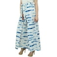 thumbnail image 3 of Phagun Shibori Printed Yoga Trousers White Fisherman Pant Indian Clothing-S, 3 of 7