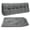 Gray, variant on ROFIEJOX Queen Headboard Pillow, 59" x 20" x 7.9" Bed Backrest Pillow with Extra Removable Cover, Tufted Reading Pillow with Side Pockets, Gray