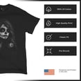 thumbnail image 6 of Web Sugar Skull T-shirt Black White Monochrome Gothic Beauty Elegant Day of the Dead Dia de Los Muertos Men's Tee, 6 of 7