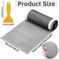 thumbnail image 2 of FRKSMD-Disposable Shower Drain Hair Catcher Mesh Roll, Peel and Stick Disposable Drain Covers for Shower and Floor Drains, Cut-to-Length Fiber Drain Hair Catcher (3.94" x 32.8FT), 2 of 3