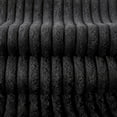 thumbnail image 5 of Soft Corduroy Striped Velvet Series Decorative Throw Pillow, 12" x 20", Black, 2 Pack, 5 of 6