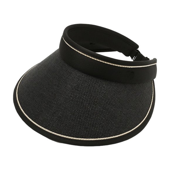 Meitianfacai Womens Sun Visor Hats, Summer Sun Hat Absorb Sweat and Breathable Hollow Top Hat Fashion Design Foldable Storage Compact Portable
