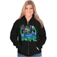 thumbnail image 4 of Airbrushed Woodsy Owl Be Green Zip Up Hoodie Men's Women's Brisco Brands L, 4 of 6