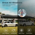 thumbnail image 4 of Hoteel Pop-Up Canopy 10x30 Instant Carport Tent with 3 Removable Sidewalls, Heavy-Duty Waterproof 2000mm+&UPF 50+ for Weddings, Parties, Markets with 4 Ropes & 4 Sandbags, Black, 4 of 9