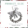 thumbnail image 3 of Jingle Bell Beaded Christmas Ornament Kit, Festive Wreath Style Tree Pendant, Simple Hand Assembly Holiday Supply for Family Focused DIY Crafting and Seasonal Home Tree Embellishment Projects,Silver, 3 of 5