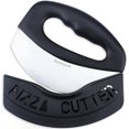 thumbnail image 2 of Premium Pizza Cutter Food Chopper-Super Sharp Blade Stainless Steel Pizza Cutter Rocker Slicer with Protective Sheath Multi Function Pizza Knife Kitch, 2 of 5