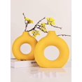 thumbnail image 3 of 1pc Creative Round Flower Vase For Dried Flowers Home Decoration, 3 of 4