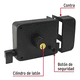 thumbnail image 2 of Cerradura Chapa De Sobreponer Seguridad Barra Puerta Izquierda Malubero Negro, 2 of 5