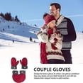 thumbnail image 4 of Hand In Hand Mitten Couples Gloves Warm Gloves Valentines Day For Couples Mittens Warm Gloves, 4 of 5