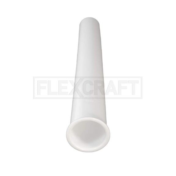 1-1/2 in. x 12 in. Plastic Flanged Strainer Tailpiece for Tubular Drain Applications