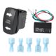 thumbnail image 1 of Juego de interruptor basculante de señal de giro Universal ATV UTV Unique Bargains con LED verde intermitente, 1 of 1