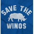 thumbnail image 2 of Save the Winos Rhinoceros Wine Lover Zip Hoodie Sweatshirt Women Brisco Brands X, 2 of 6