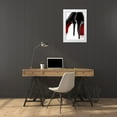 thumbnail image 3 of Design Fabrikken 17x24 White Modern Wood Framed Museum Art Print Titled - Fashion Red 1, 3 of 4