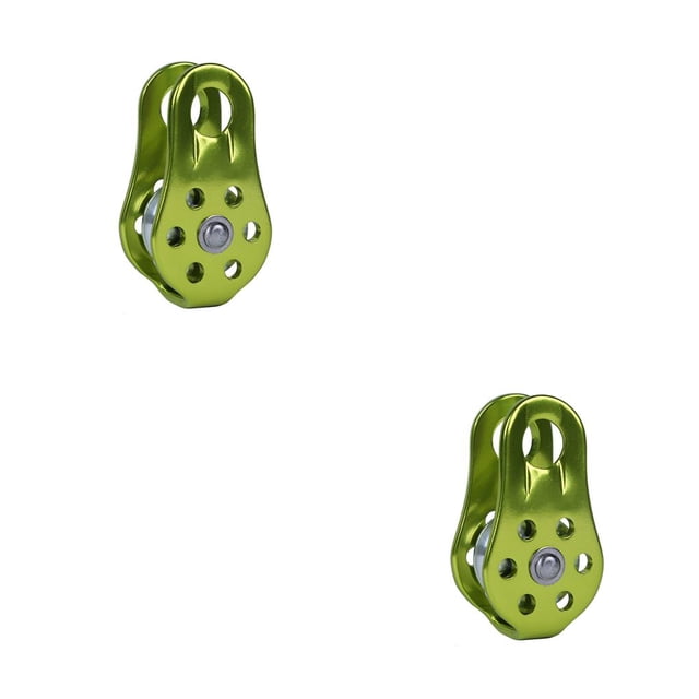 Soidarity Polea de escalada con rodamiento de bolas para acampar al aire libre, senderismo, supervivencia, rescate, accesorio, montañismo, Type2 NO2