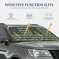 thumbnail image 2 of Lsque Jungle Green Camo USA Flag 2 PCS Windshield Sun Shade | CarFoldable Window Covers | Car Accessories Reflect UV for Universal Cars SUV Truck | Large, 2 of 7