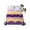 Purple, Lavender, variant on Twin Flat Sheet Only Blueberry Fruit Dessert Texture Soft Microfiber Cooling Bedding Sheets Cream Cake Sweet Food Flat Bed Sheet for Hotel,Home Decor