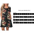 thumbnail image 4 of FZ FANTASTIC ZONE Robes T-Shirt d'Été Décontractées pour Femmes Manches Courtes Robe Évasée avec Poches, 4 of 4
