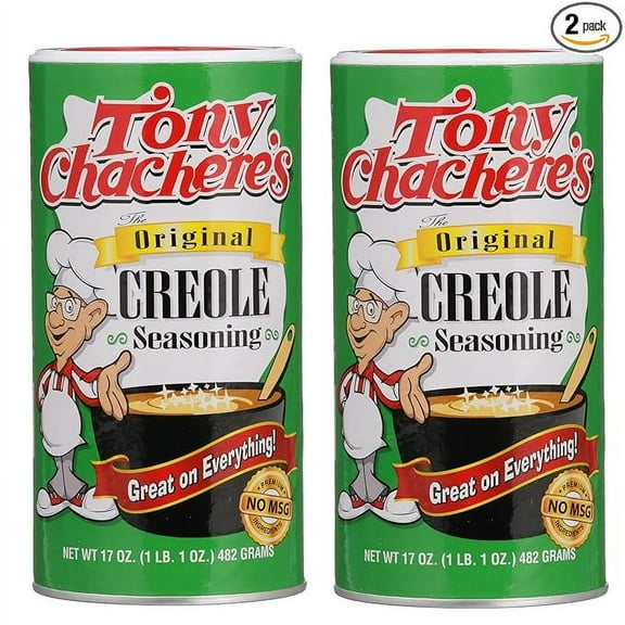 Tony Chacheres Seasoning Creole, 17 oz Canister Original 2 Pack