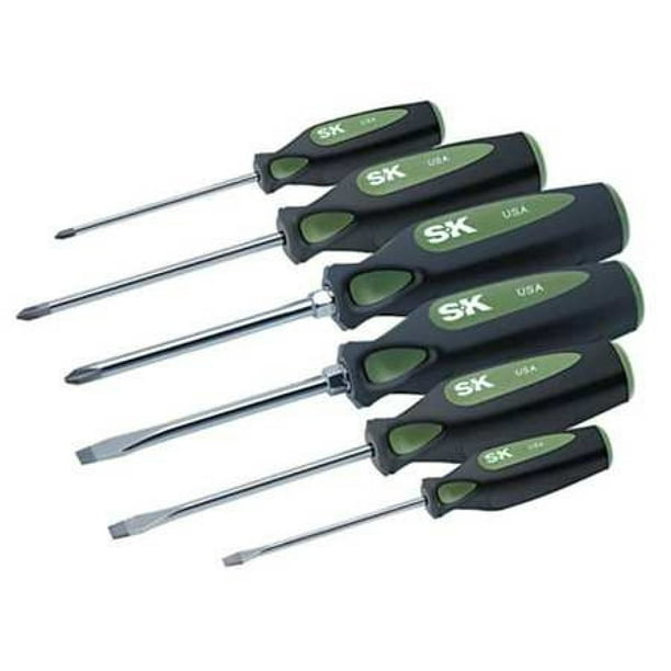 SK PROFESSIONAL TOOLS 86330 Screwdriver Set, Slotted/Phillips, 6 pcs