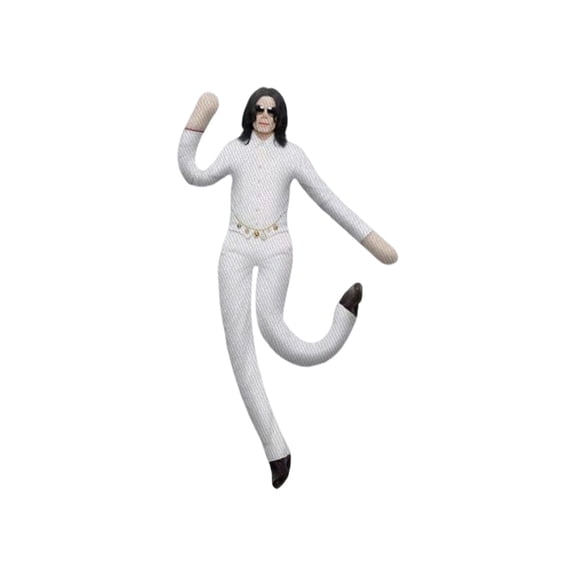2026 Upgraded!Michael Plush Figure, 11" Funny Bendable Plush Figure, Ugly Pillow Style Poseable Doll Stuffed, Gift for MJ Fans