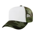 thumbnail image 2 of TOPTIE Kids 5 Panel Trucker Cap Mesh Snapback Hat Foam Front for Boys Girls Aged 3-7 Years Old-Camo/White, 2 of 8