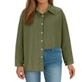 thumbnail image 1 of TIMIFIS Chemises Boutonnées pour Femmes Grande Taille Automne Manches Longues Chemises Décontractées Col Rabattu, 1 of 7