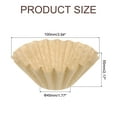 thumbnail image 2 of Uxcell 200 Pack Coffee Filters, 55mm Disposable Basket Paper Filter Natural for Cake Cup Home Office Use Coffee Maker, 2 of 6