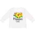 thumbnail image 3 of Inktastic Hawaii Girl Hibiscus Flowers Girls Long Sleeve Toddler T-Shirt, 3 of 5