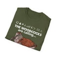 thumbnail image 4 of The Woodcocks Are Calling Bird Watcher Novelty Unisex Softstyle T-Shirt, 4 of 4