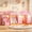 Pure Pink, variant on Low Loft Bed with Storage Stairs & Drawers & Shelves, LED Twin Metal Loft Bed with Under-Bed Playhouse, White