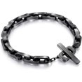 thumbnail image 1 of Pulsera de cadena de acero inoxidable para hombre, regalo del día del padre, joyería de Navidad, regalo para marido, novio, unisex ER, 1 of 5