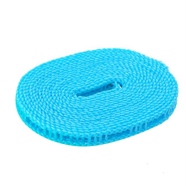 3/5 tendedero antideslizante línea de secado de ropa a prueba de viento cuerda de edredón ligero resistente al desgaste cordón de ropa cuerda Almacenamiento y organización del hogar Color aleatorio 3m Inteprter JJ18608-01B