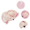 thumbnail image 3 of Unique Bargains 1 Pc Women Adjustable Double Layer Shower Cap for Bathroom Hotel Black, 3 of 6