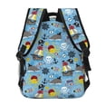 thumbnail image 4 of Easygdp Pirate Marine Animals Mochila Ergonómica Versátil para Laptop - Múltiples Bolsillos, Correas Ajustables, Unisex para Escuela, Viajes y Actividades al Aire Libre-One Size, 4 of 5