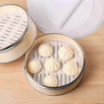 thumbnail image 3 of Silicone Steamer Liners Dehydrator Sheets, 6pcs Bamboo Steamer Liner 10 Inch Fruit Dehydrator Non Stick Reusable Mesh Baking Mat, 3 of 5
