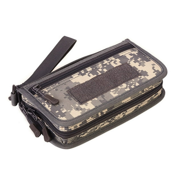 Sonducket Cartera de mano, bolso de mano, bolsa para deportes al aire libre, accesorio de camuflaje para tarjetas bancarias, riñonera, accesorios de Escalada camuflaje gris Sonducket OD024225-04