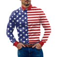 thumbnail image 1 of Camisas s Para Hombre Slim Fit Camisa de manga larga con botón de solapa y estampado a cuadros informal para hombre (White, XL), 1 of 5