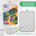 thumbnail image 6 of Yayeee Pot Holders Kitchen Heat Resistant with Pocket 7"x9.8" Cotton Oven Cooking Hot Pads, Art Path, 6 of 7