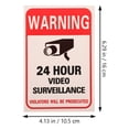 thumbnail image 2 of KALLORY Self Adhesive Red Video Surveillance Sign Sticker for Indoor Outdoor Warning Use, 2 of 6